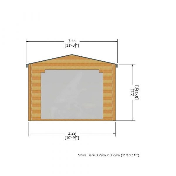 11x11 Shire Bere Hot Tub Log Cabin - Image 5
