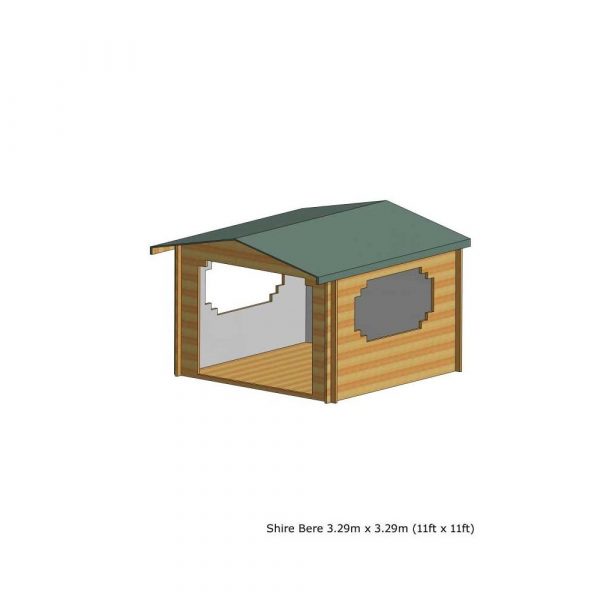 11x11 Shire Bere Hot Tub Log Cabin - Image 7
