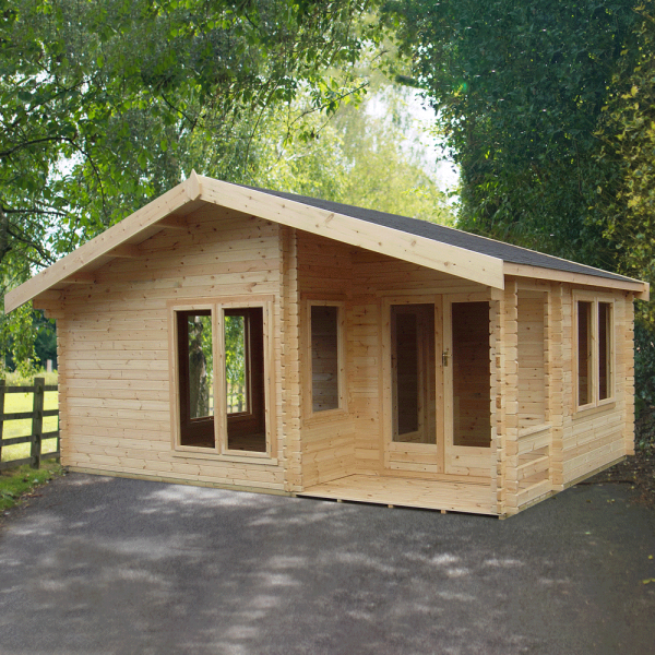 20x13 Shire New Forest Log Cabin - Image 2